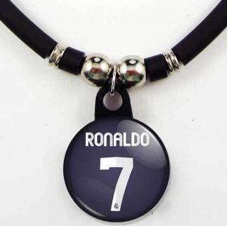 Cristiano Ronaldo #7 Real Madrid 2012 13 Away Jersey Necklace