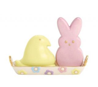 Lenox Peeps Bunny & Chick Salt & Pepper Set with Tray —
