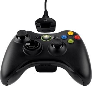  360 WIRELESS BLACK CONTROLLER WITH PLAY & CHARGE KIT QFF 00001 GENUINE