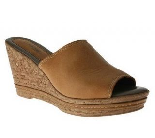 Azuras Berkeley Leather Slide Sandals —