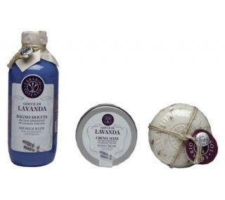 Erbario Toscano Gocce di Lavanda Bath Foam/Soap/Cream Gift Set 