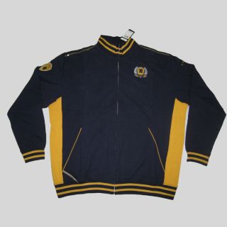 Coogi mens track jacket features two tone construction, with