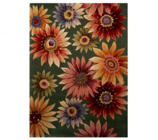 Royal Palace 5 X 7 Sunflowers Handmade Wool Rug —
