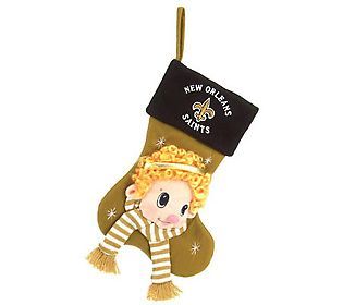 NFL New Orleans Saints Baby Mascot Stocking —
