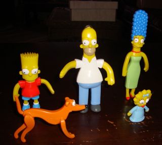 Group Simpsons Figures 2002 Croce Homer Bart Marge