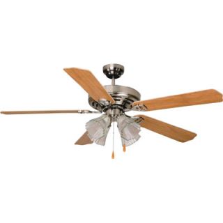 Aloha Breeze 5 blade, 52in. dual mount ceiling fan with included light