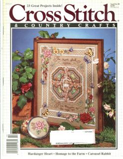 Cross Stitch Country Crafts September October 1989 The Rose Garden
