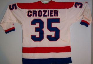 Washington Capitals Roger Crozier NHL Game Worn Wilson Dureen Jersey