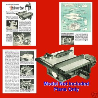  Hobby Craft Table Saw Instructions Plans