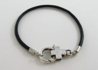  New Leather Cord Cross Bracelet
