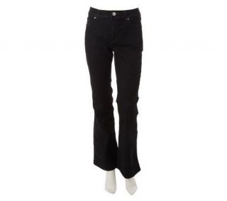 Susan Graver Denim 5 Pocket Jeans with Embellishments Petite   A230499