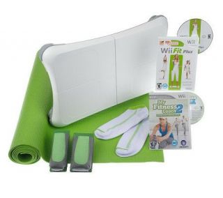 Nintendo Wii Fit Plus w/ MyFitnessCoach2 Game and Accessories
