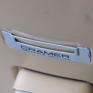Vintage Brown Cramer Adjustable Swivel Drafting Stool