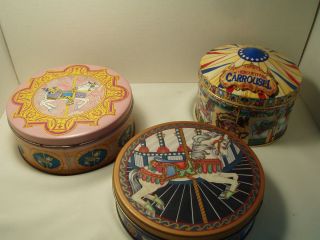 Carousel Horse Tins Candy Cookie Tins Hershey Park 1996