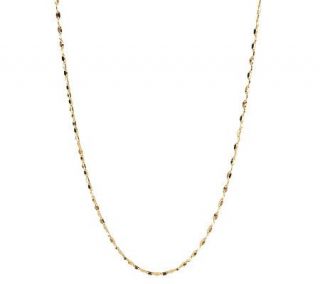 EternaGold 18 Twisted Sparkle Link Necklace 14K Gold, 1.0g —