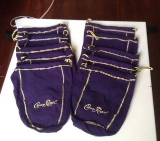  Crown Royal Bags 1 Liter Size Lot of 10
