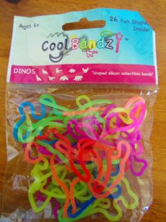   DINOASURS LOGO BANDS COOL BANDZ SILLY BANDZ CRAZY BANDS NEW IN PACK