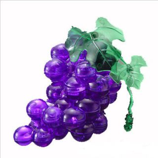 3D Puzzle 46 Pieces Purple Grape Crystal Puzzles