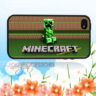 Unique Minecraft Creepers gonna Creep Print iPhone 4S 4 4G Case Cover