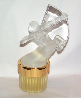 Lalique Crystal Factice Perfume Flacon Mascotte Sagittaire Archer
