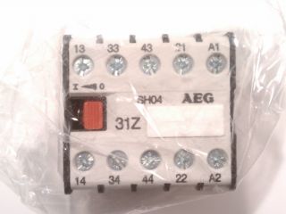 Brand New AEG Contactor SH04 31 A with 110 120V Coil