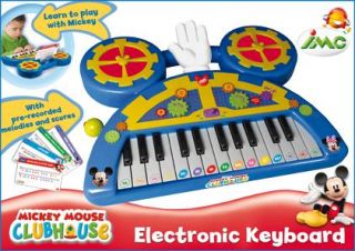 This personalised keyboard includes eight music scores helps children