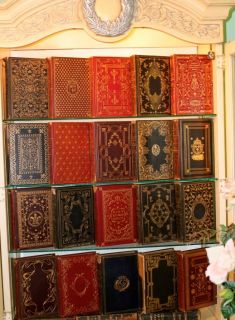  Old Antique Leather Books Set Great Events Famous Historians