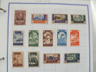 CAPE JUBY selling my WW collection 13 stamps on page incl classics