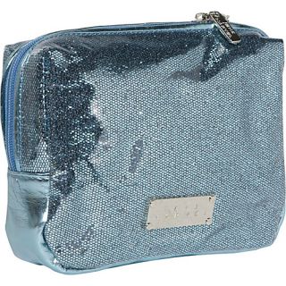 Jane Marvel Gusset Cosmetic Bag Glitter Teal