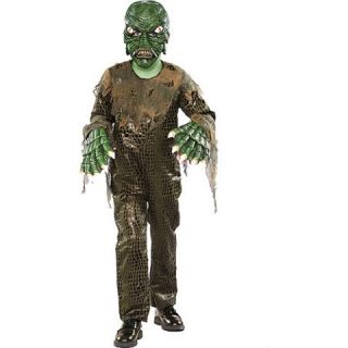 Swamp Monster Alien Boys Scary Halloween Costume s M L Husky