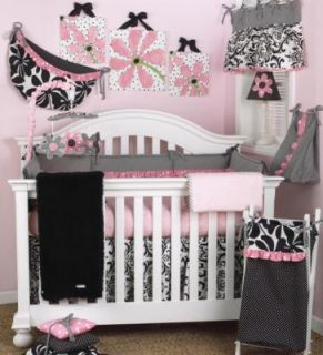 Selby by Cotton Tale Designs Girly 8 Piece Crib Bedding Set   Pink