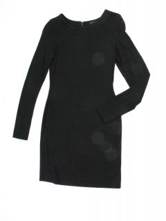 Cut25 Yigal Azroue womens long sleeve zipper back jacquard dress $440