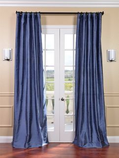 winter blue textured dupioni silk curtains drapes luxurious affordable