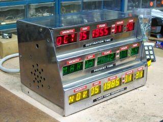 Back To The Future Delorean Time Machine working Time Circuits Display