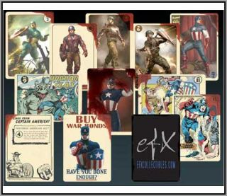 EFX Marvel Agent Coulsons Vintage Captain America Trading Cards Set