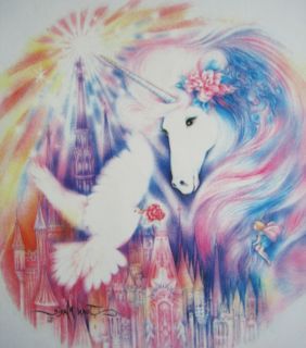 magical unicorn dove fairy crystal city youth shirt