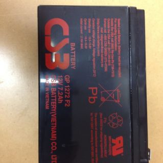 CSB Battery GP 1272 F2 12V 7 2AH Used Tested Good