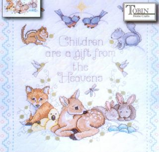Tobin Cross Stitch Kit Gift from Heaven Baby Quilt