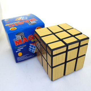  Sticker Mirror Block 3x3x3 Magic Cube Twist Puzzle Black