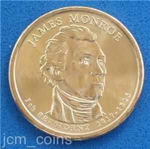 2008 D James Monroe Golden Dollar Uncirculated