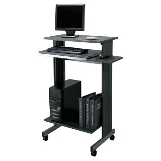 Buddy Euroflex Stand Up PC Desk Ergonomic Comfort Workstation Charcoal