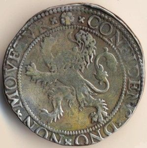 netherlands holland lion daalder thaler silver 1589