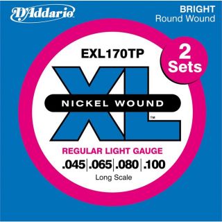addario exl170tp electric bass strings 2 sets new this auction is