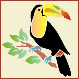 Toucan Stencil Tropical Bird Bird Stencils The Artful Stencil