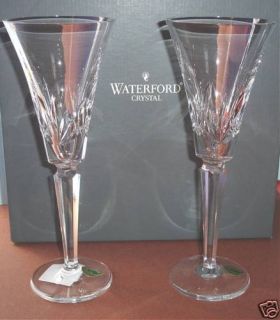  Disney Cruise SHIP Champagne Flutes Pair Crystal New in Box