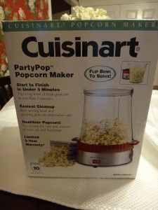 Cuisinart Easypop Popcorn Maker Air Popper CPM 800 Red