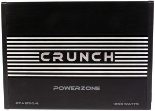  new crunch pza12004 1200w 4 ch car audio amplifier