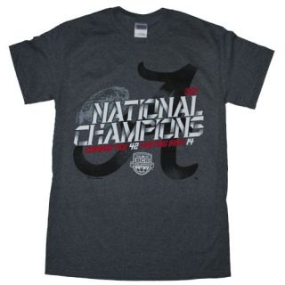  Crimson Tide 2012 BCS National Champions Crystal Ball Grey T Shirt