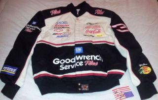 Dale Earnhardt SR Official White and Black GM Goodwrench NASCAR Jacket