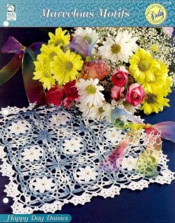 Happy Day Daisies Doily Marvelous Motifs Crochet Pattern
